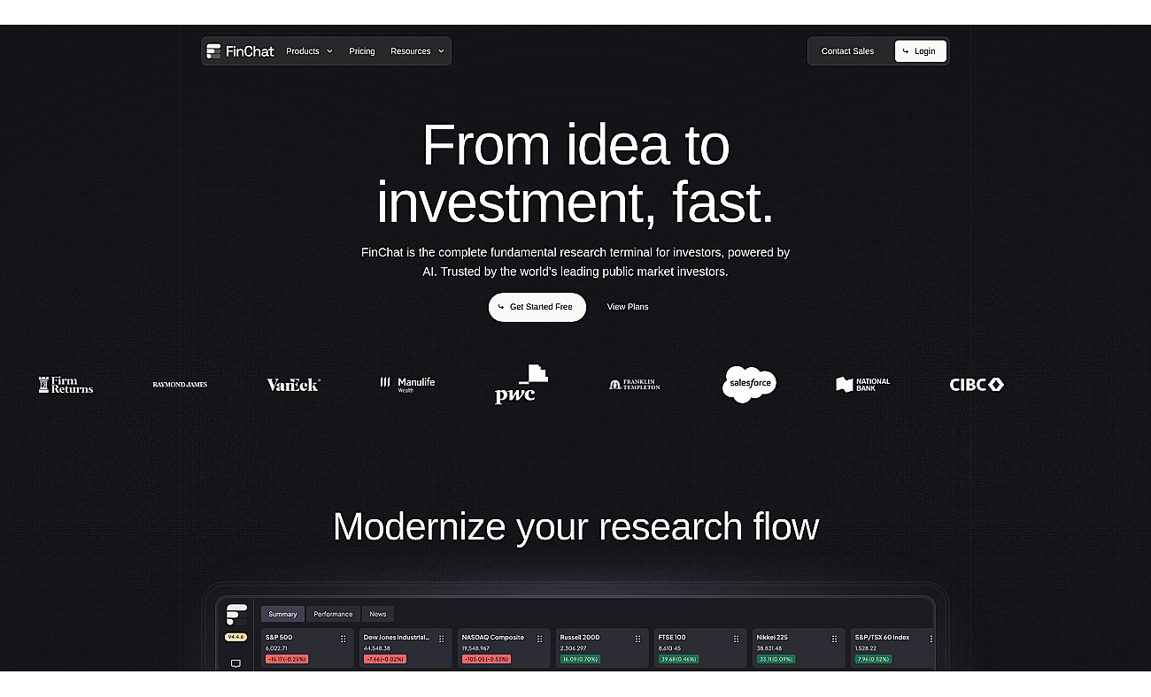 FinChat screenshot