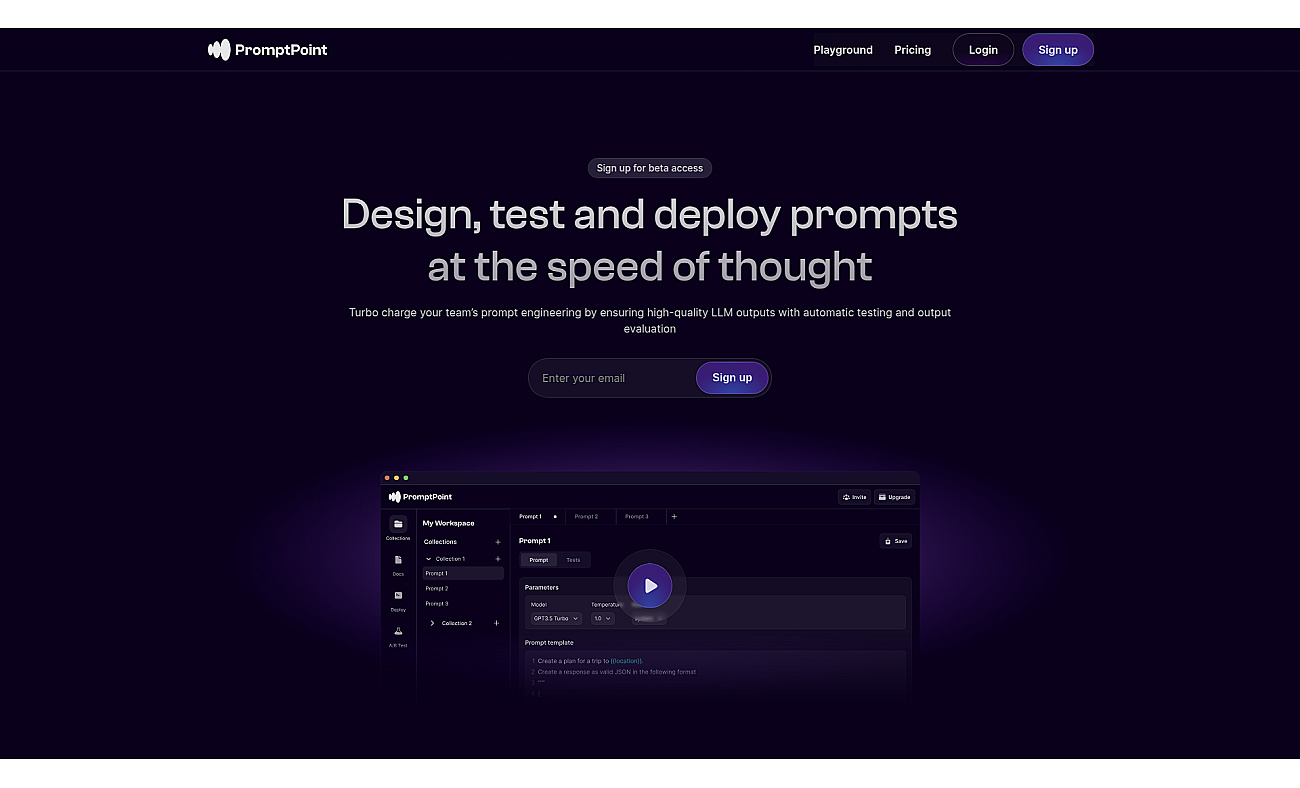 PromptPoint screenshot