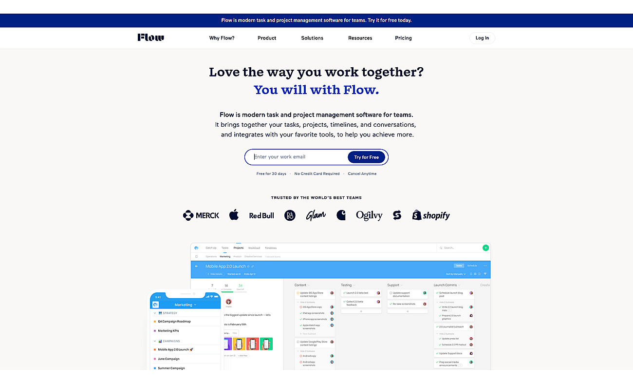 Flow screenshot