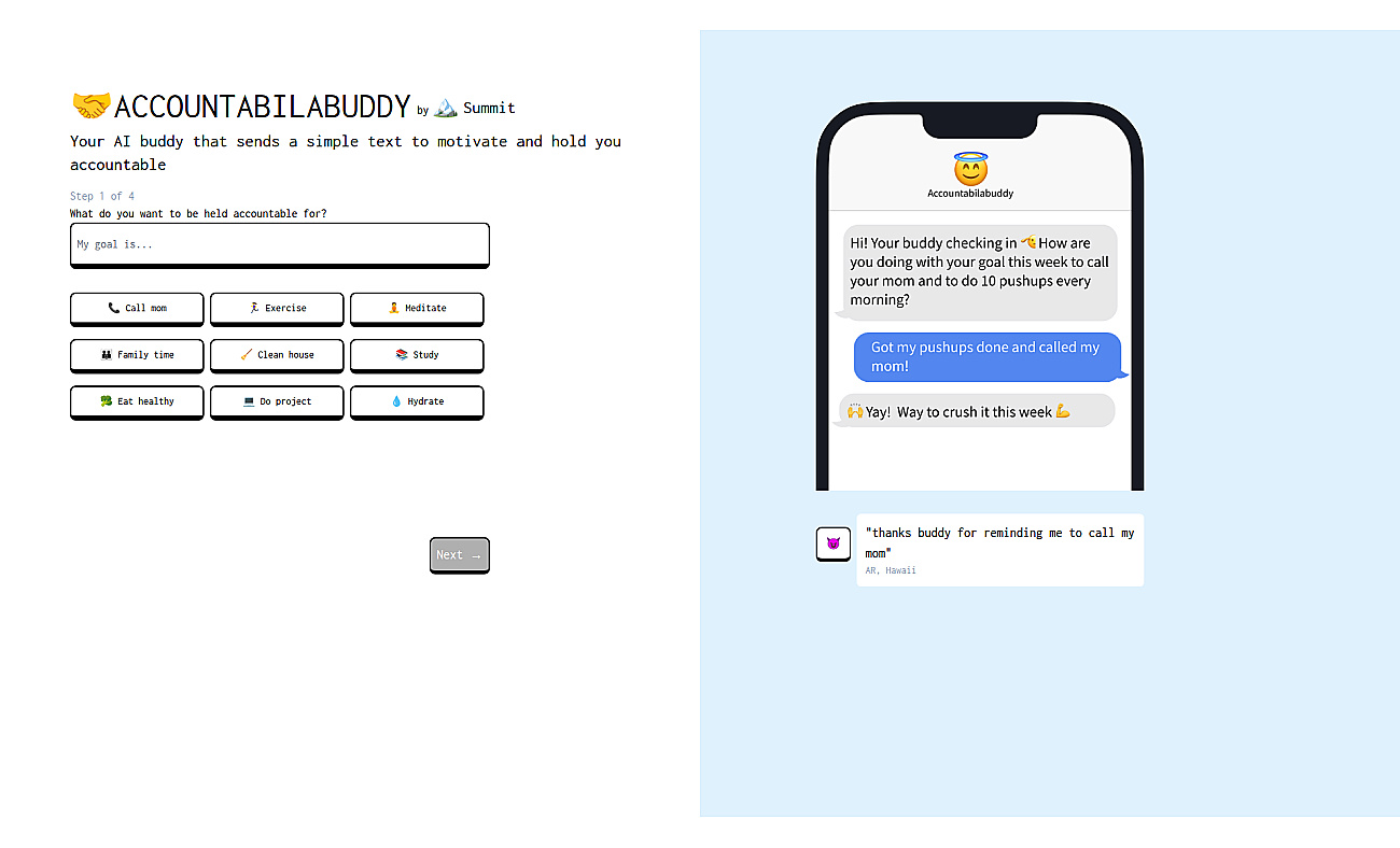 Accountabilabuddy screenshot
