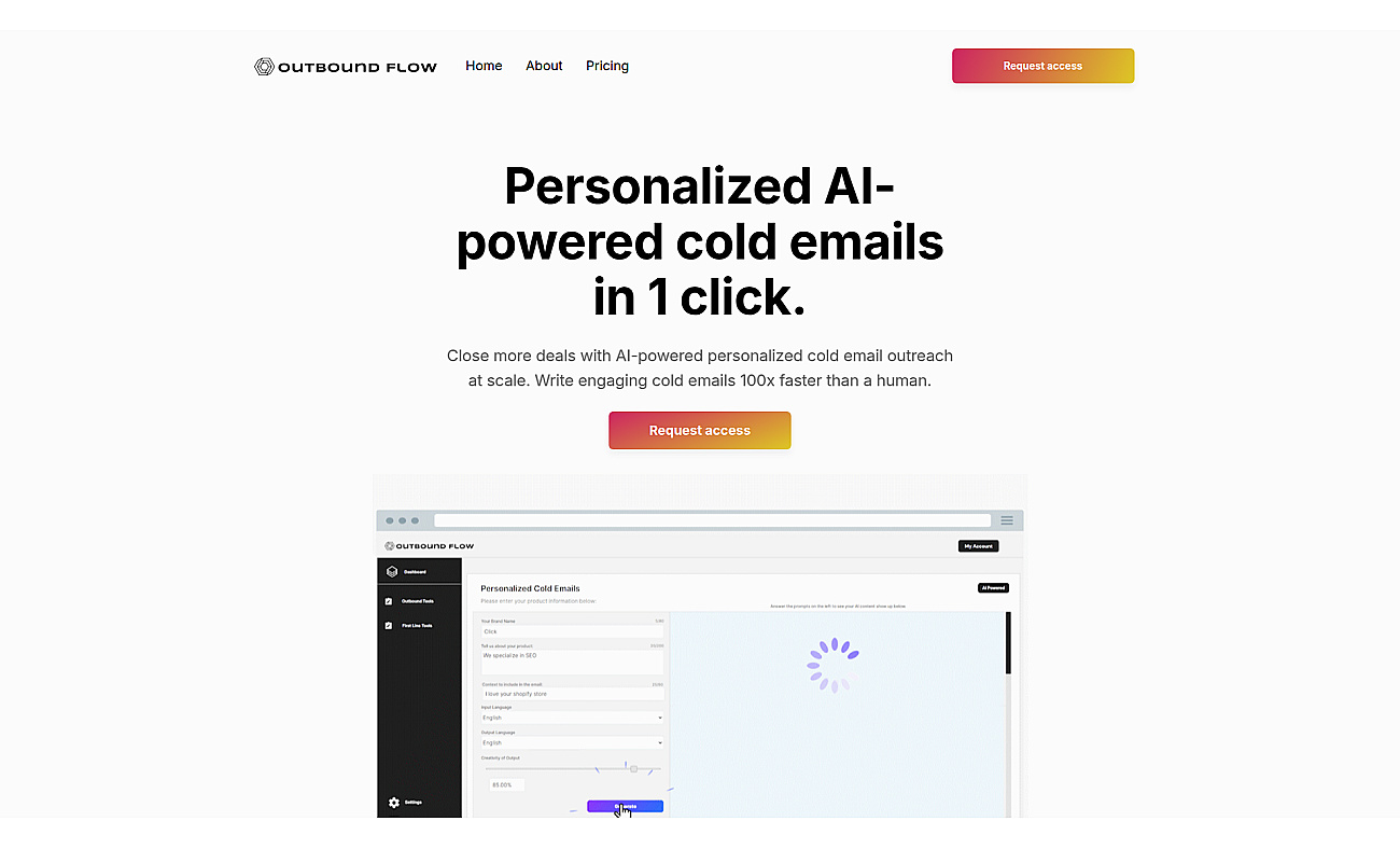 OutboundFlow screenshot