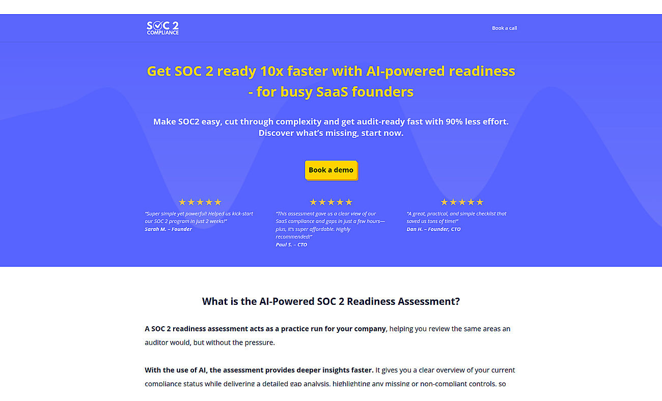 SOC 2 Readiness Audit screenshot