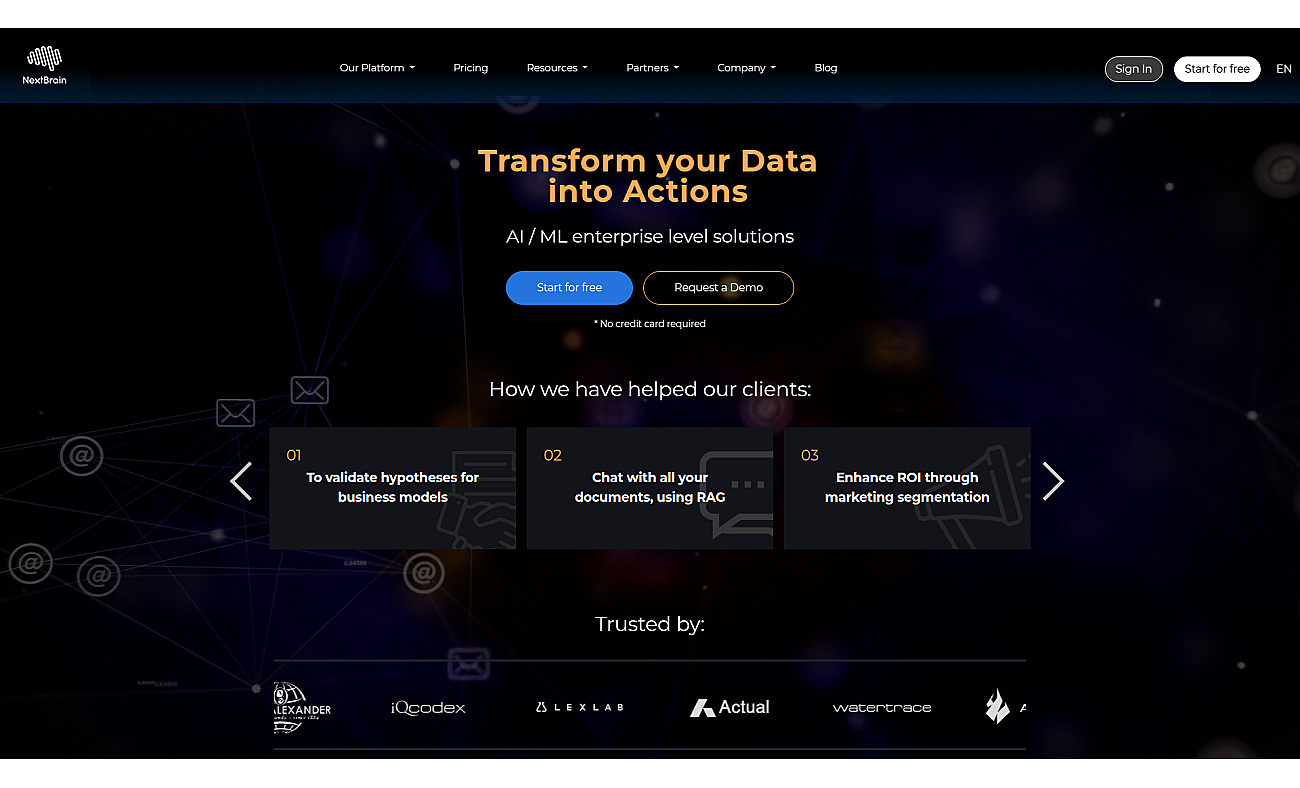 NextBrain screenshot
