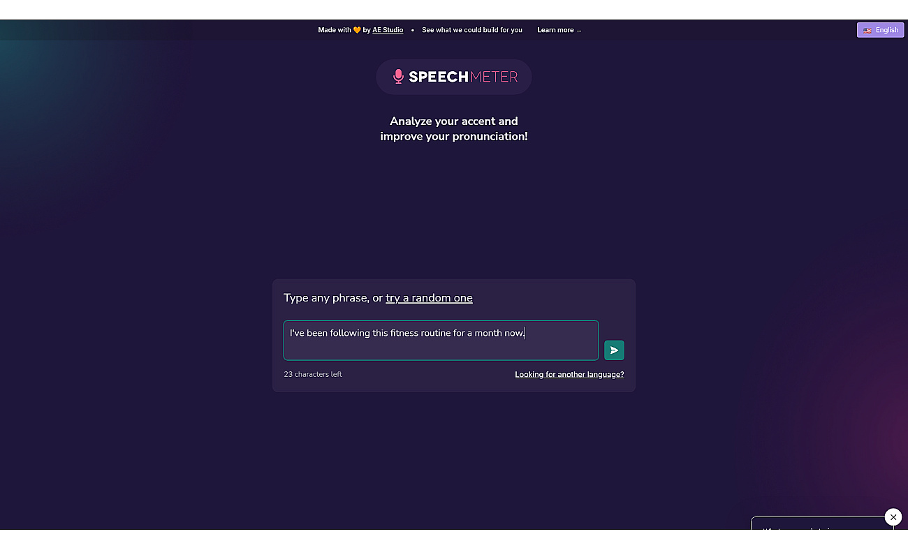 Speech Meter screenshot