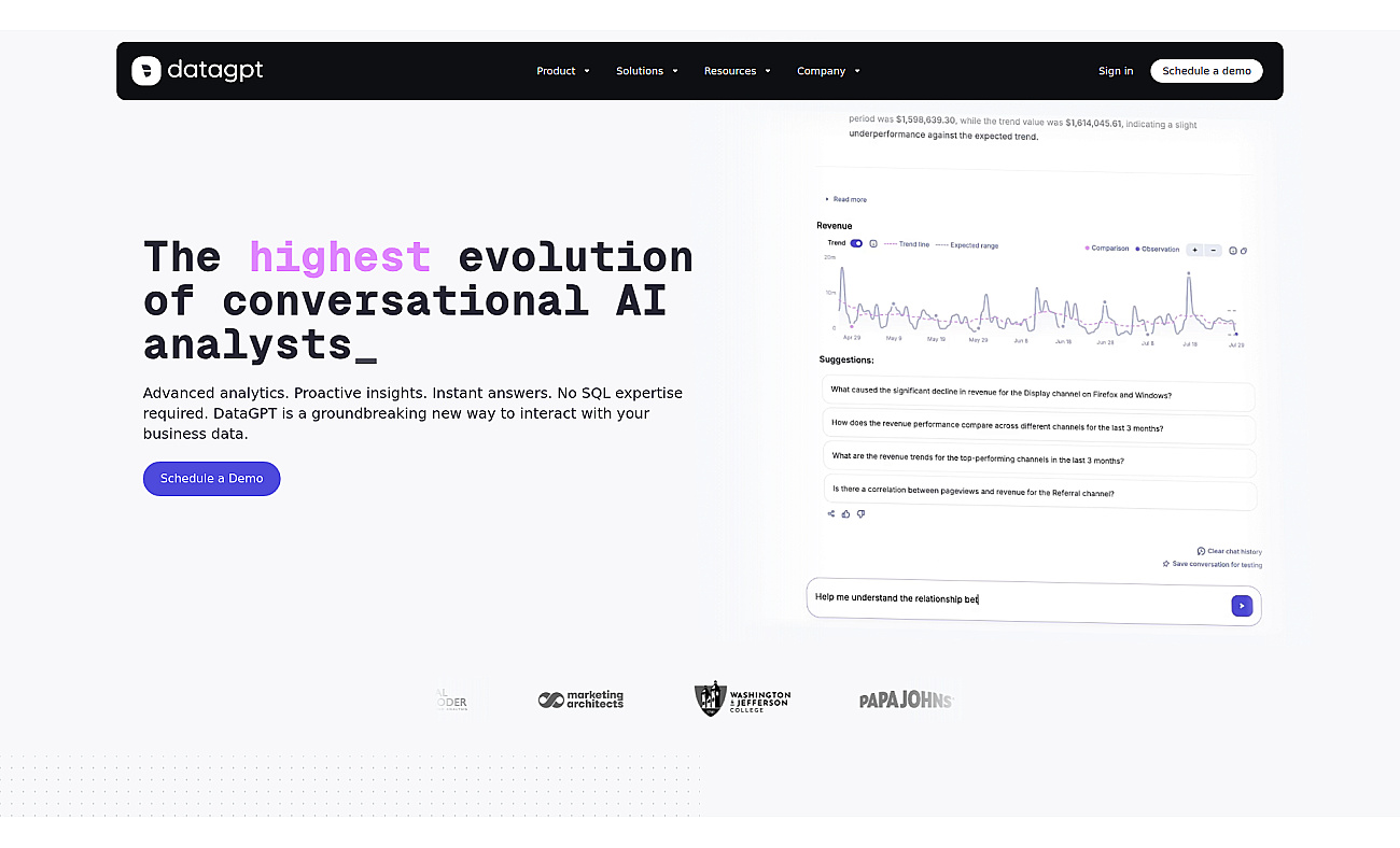 DataGPT screenshot