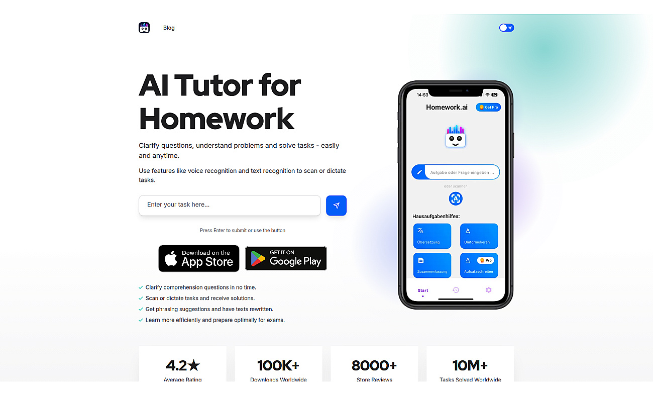 Homework.AI screenshot