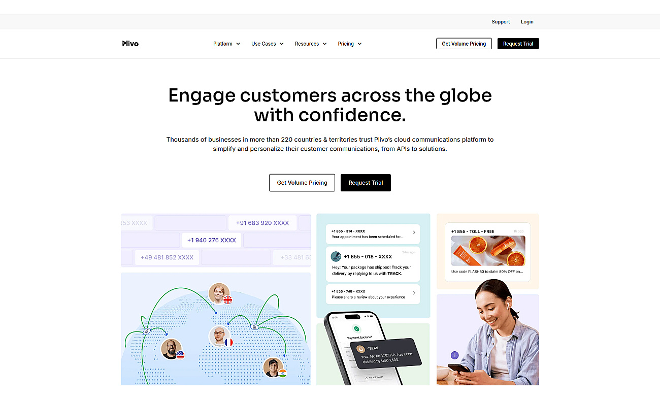 Plivo screenshot