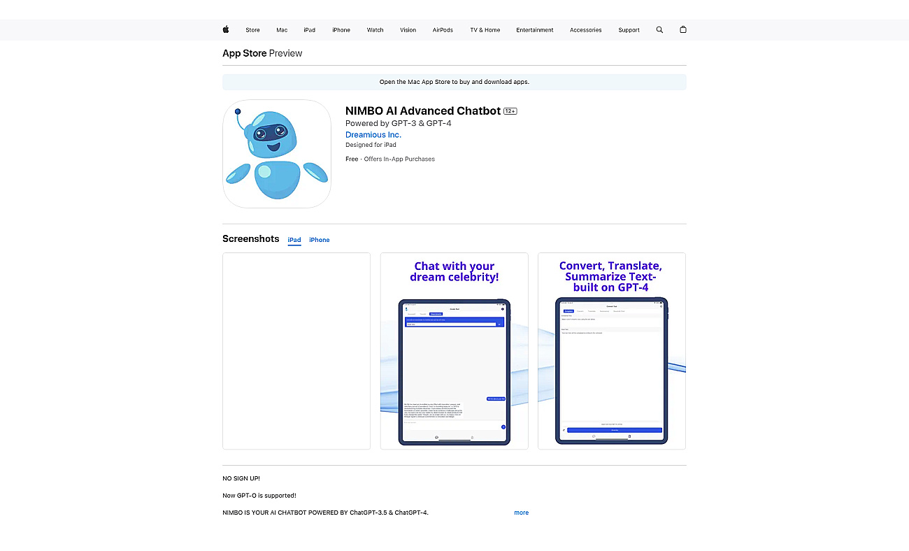 NIMBO screenshot