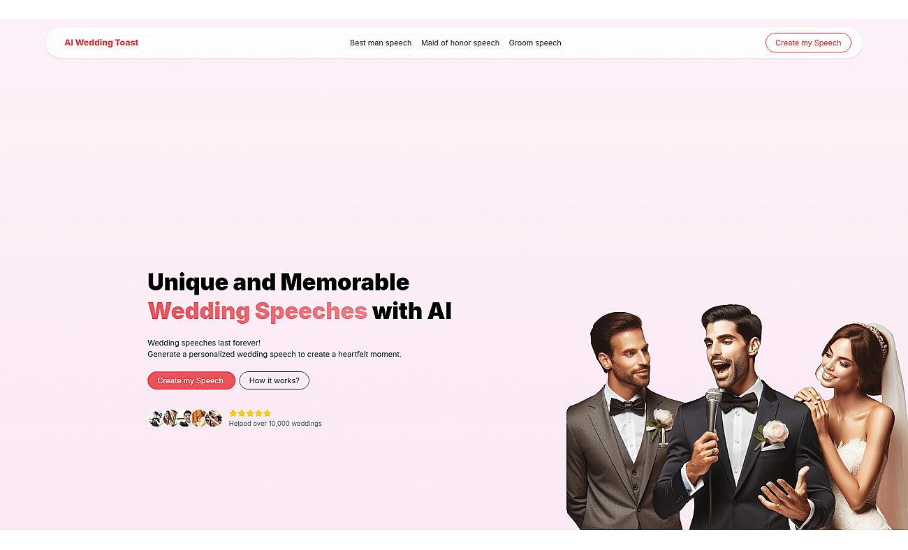 AI Wedding Toast screenshot