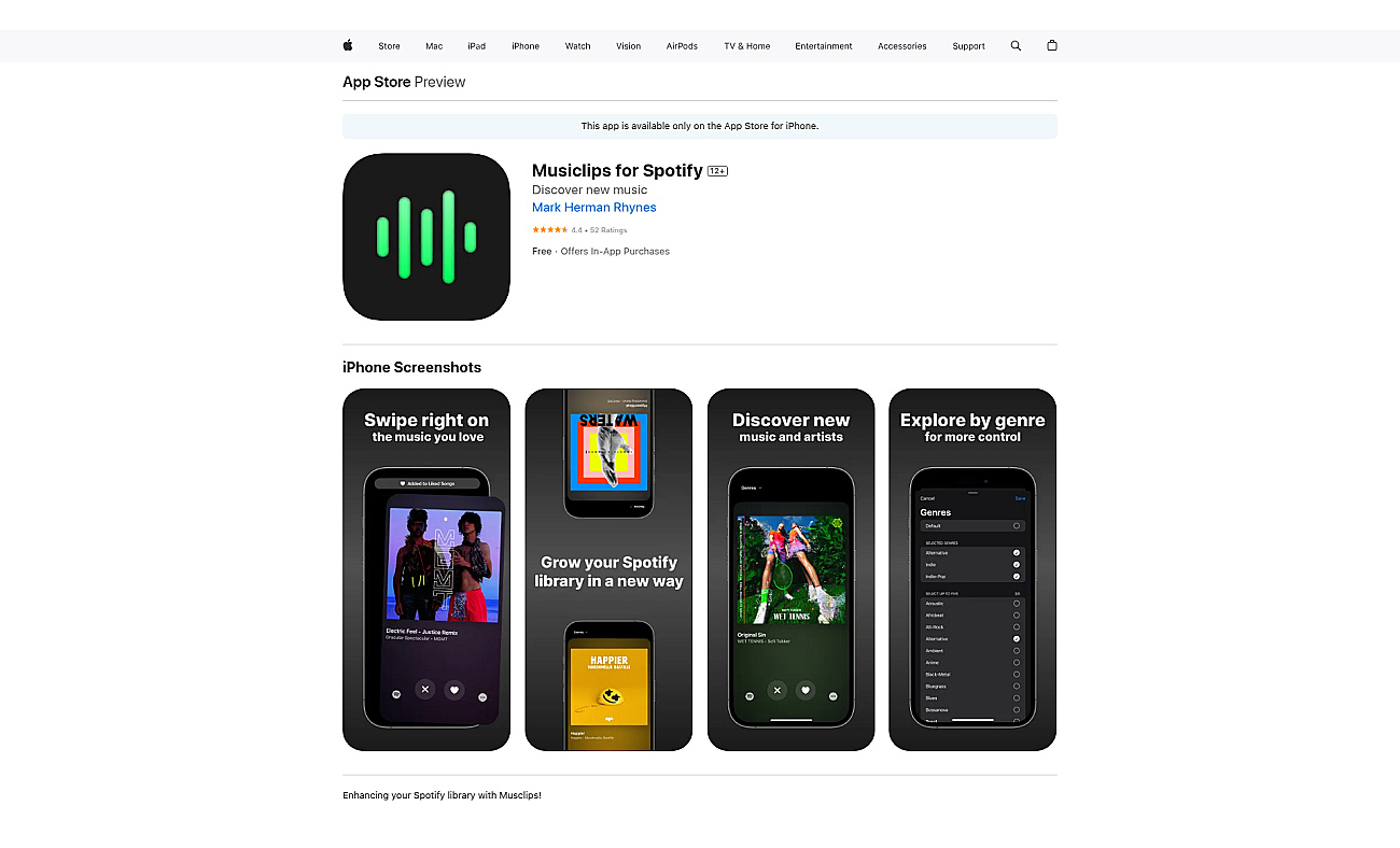 Musiclips screenshot