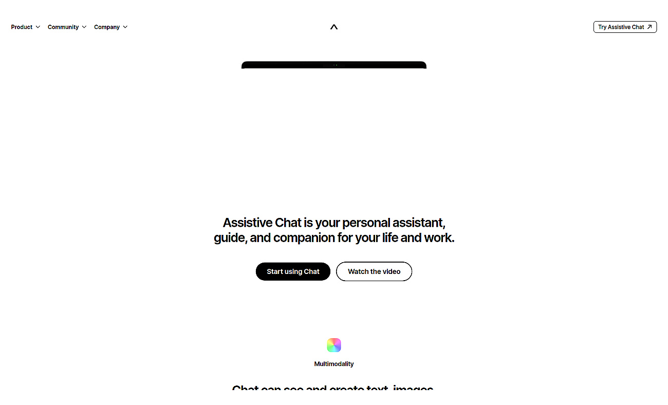 Assistive Chat screenshot