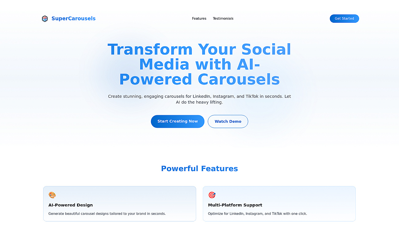 SuperCarousels screenshot