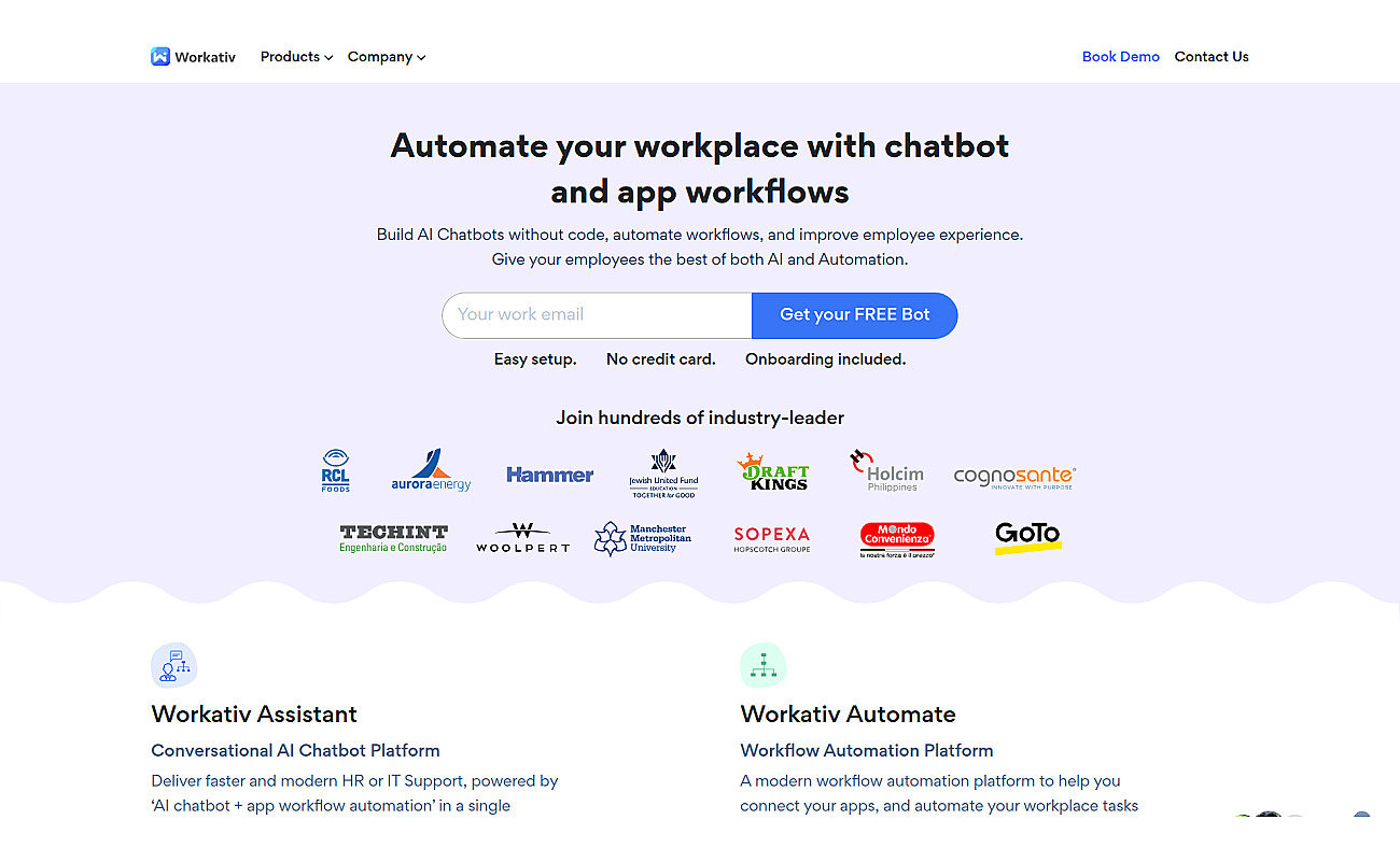 Workativ screenshot
