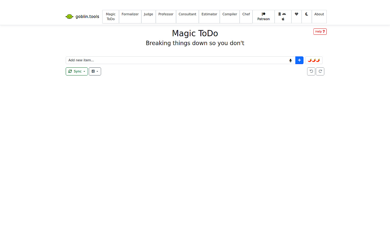 Magic ToDo screenshot