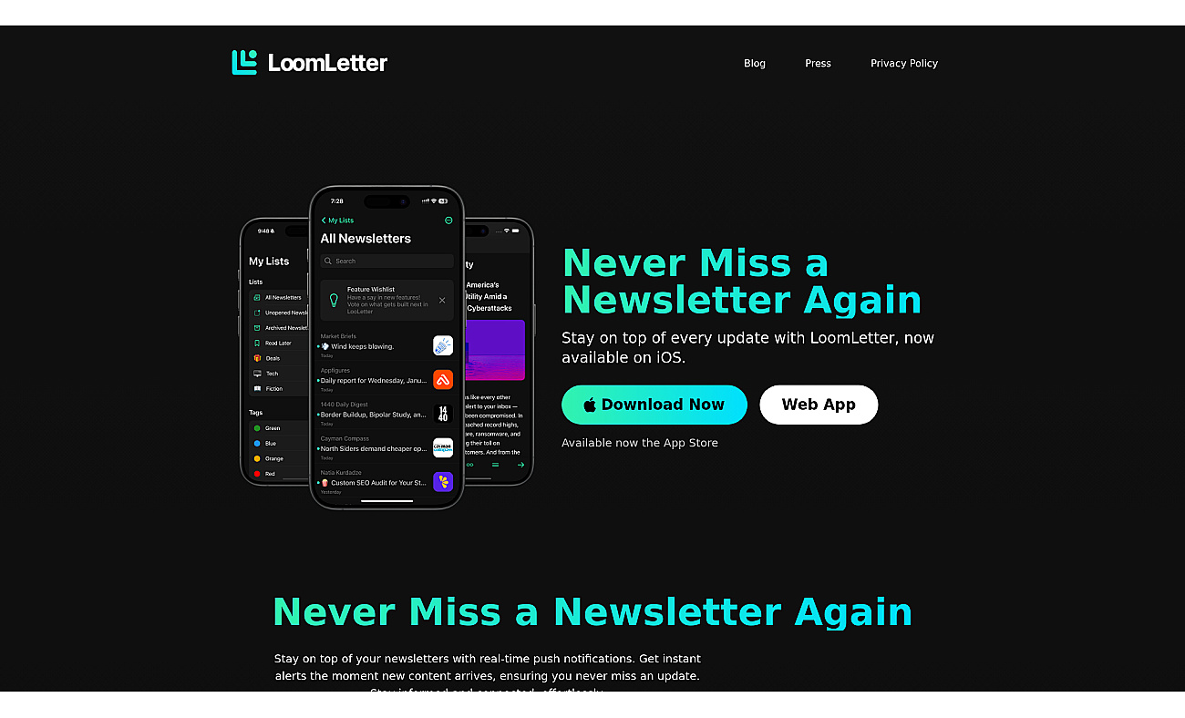 Loomletter screenshot