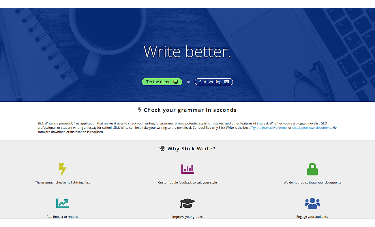 SlickWrite screenshot