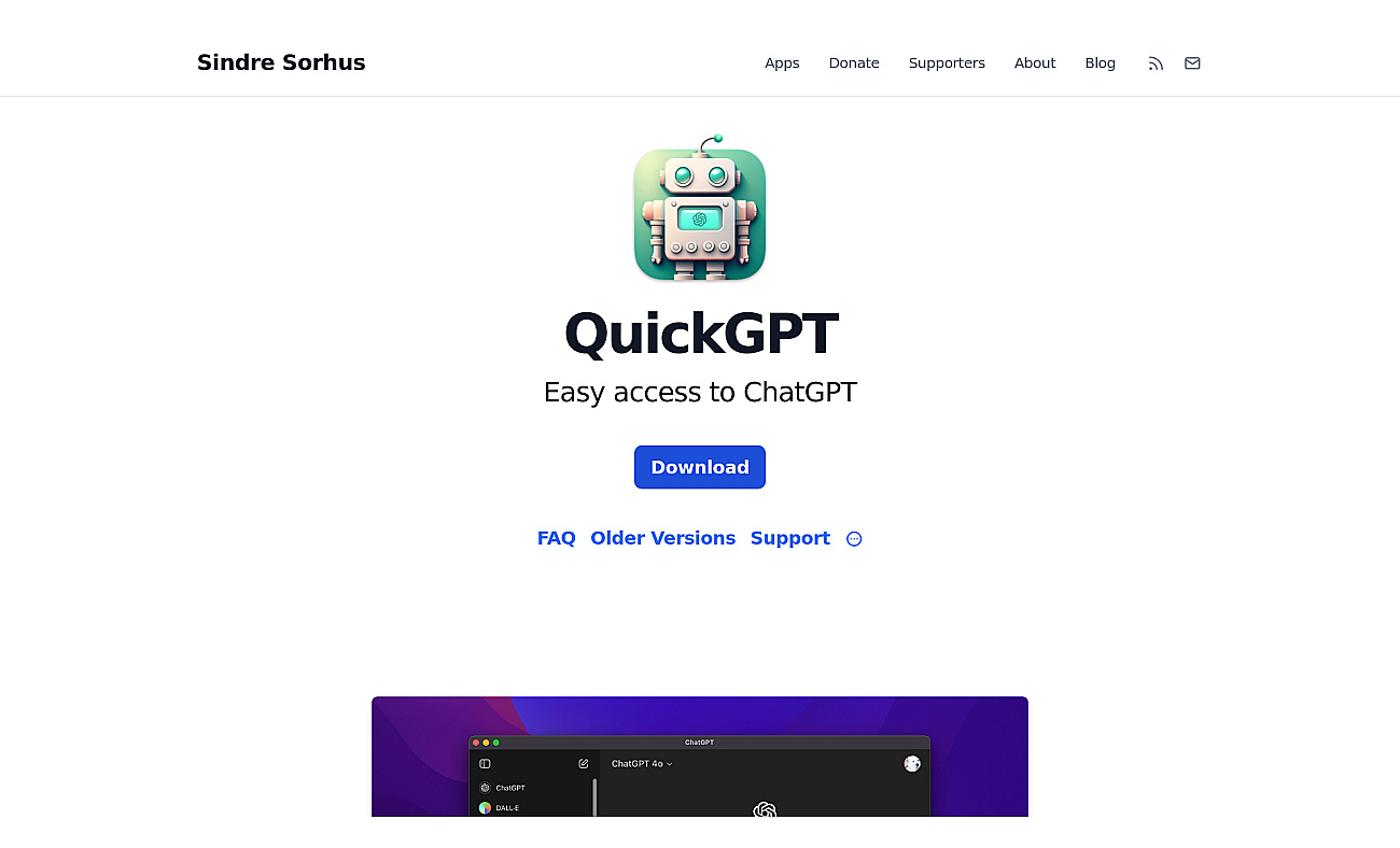 QuickGPT screenshot