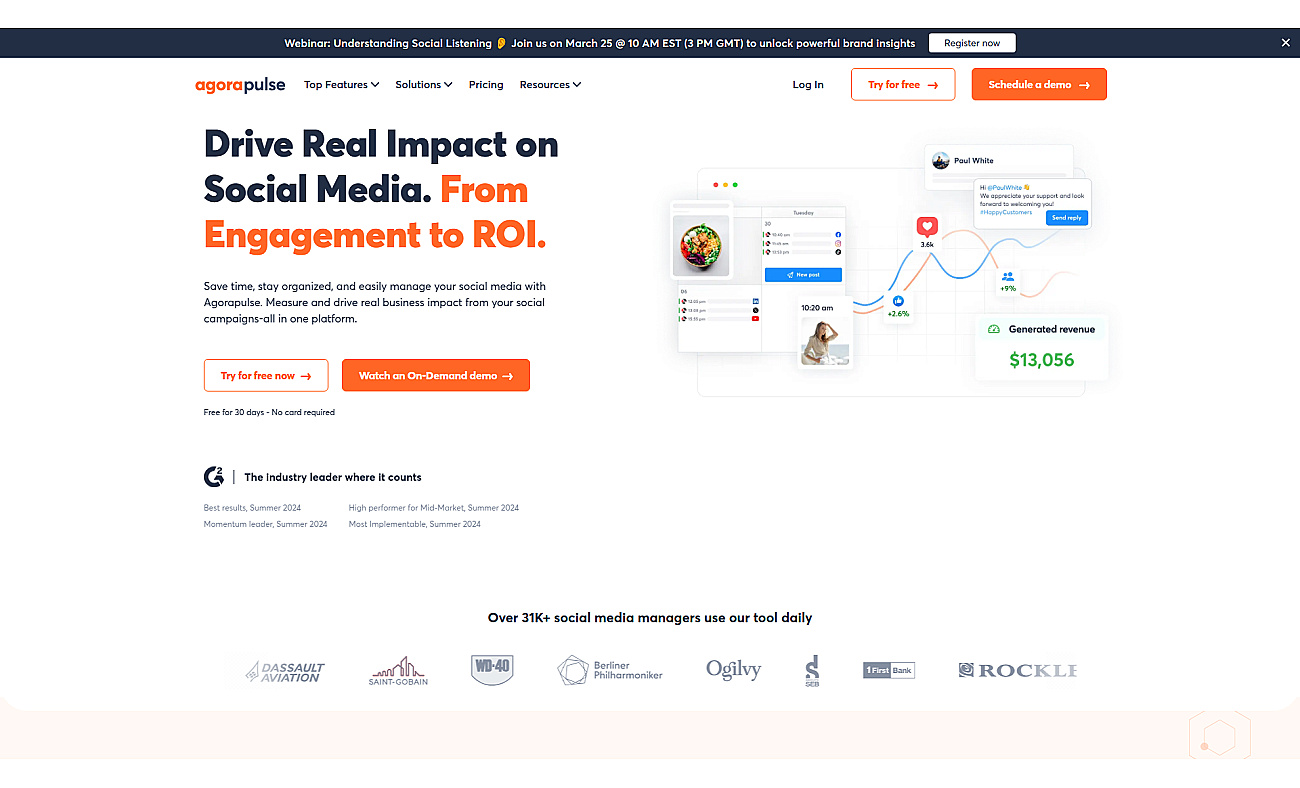 Agorapulse screenshot