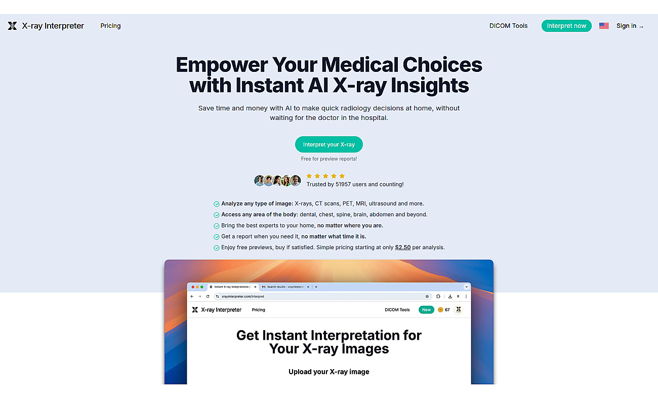 X-ray Interpreter screenshot