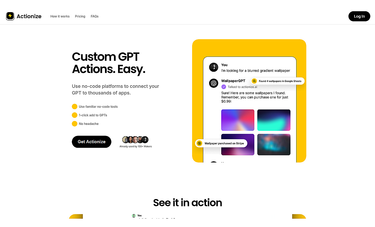 Actionize AI screenshot