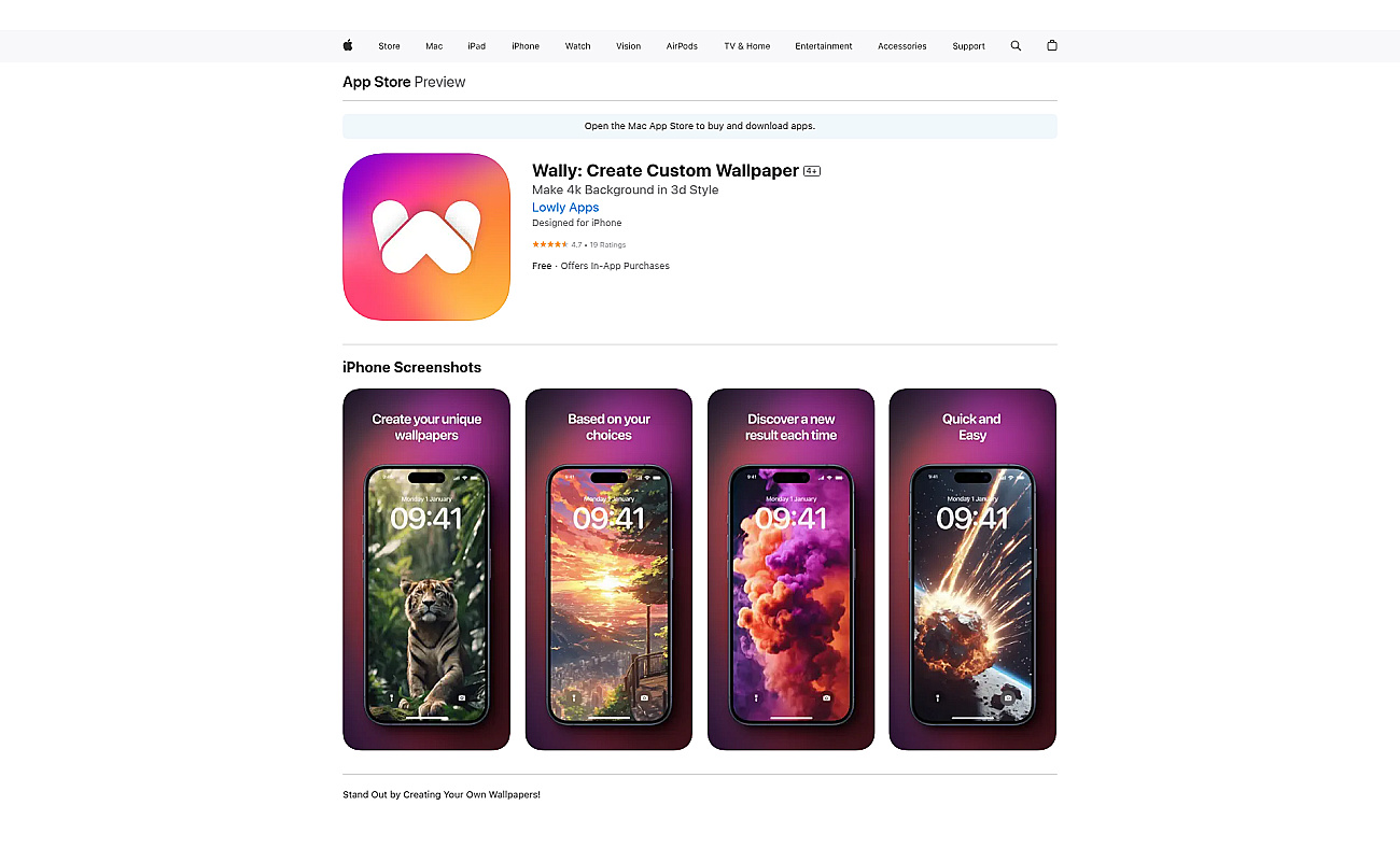 Wally screenshot