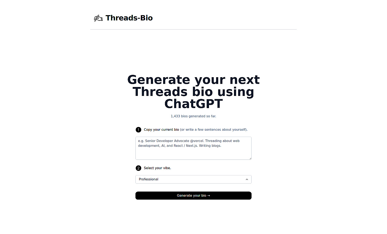 Threads Bio screenshot