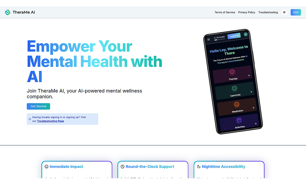 TheraMe screenshot