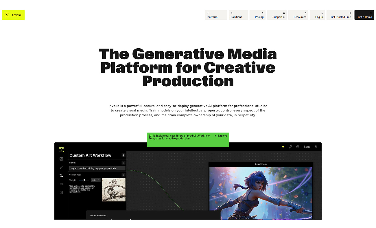Invoke screenshot