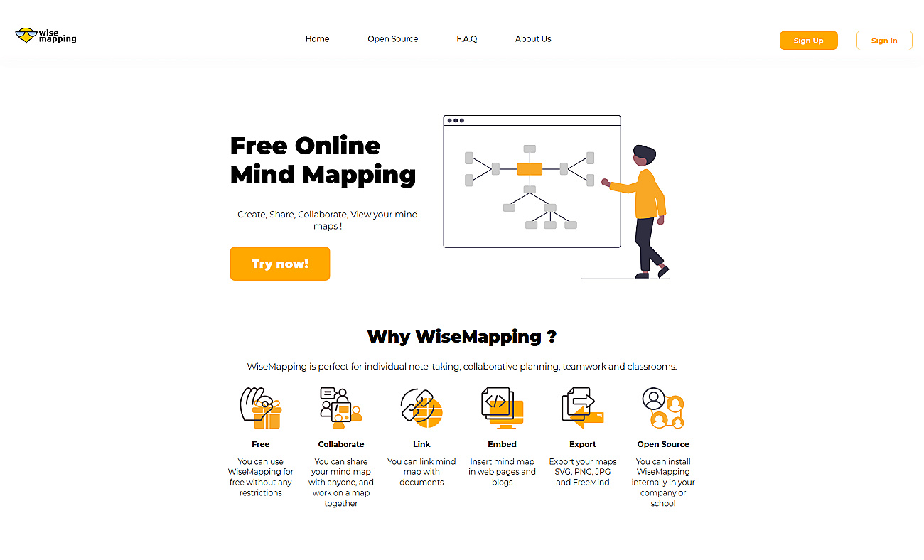 WiseMapping screenshot