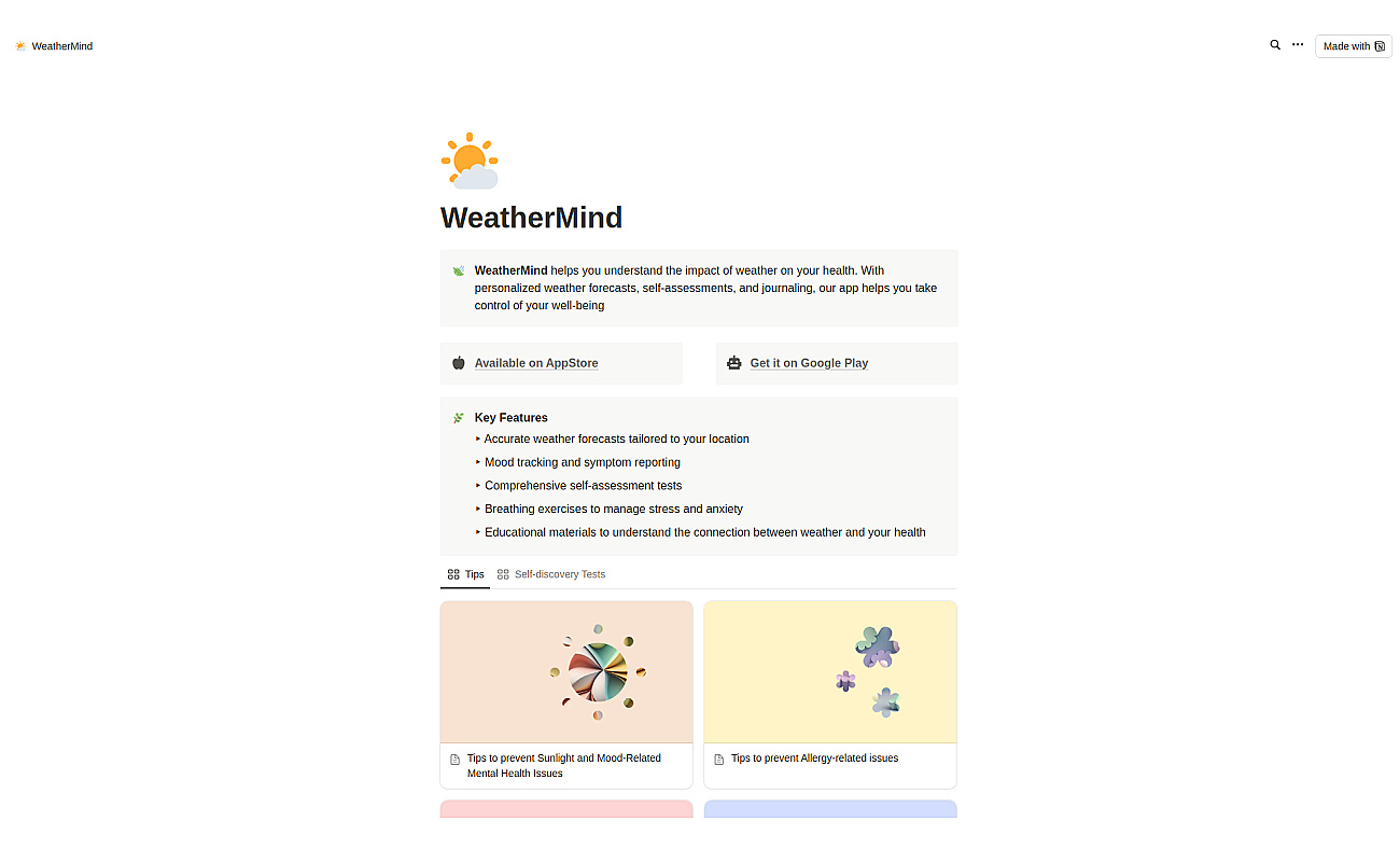 WeatherMind GPT screenshot