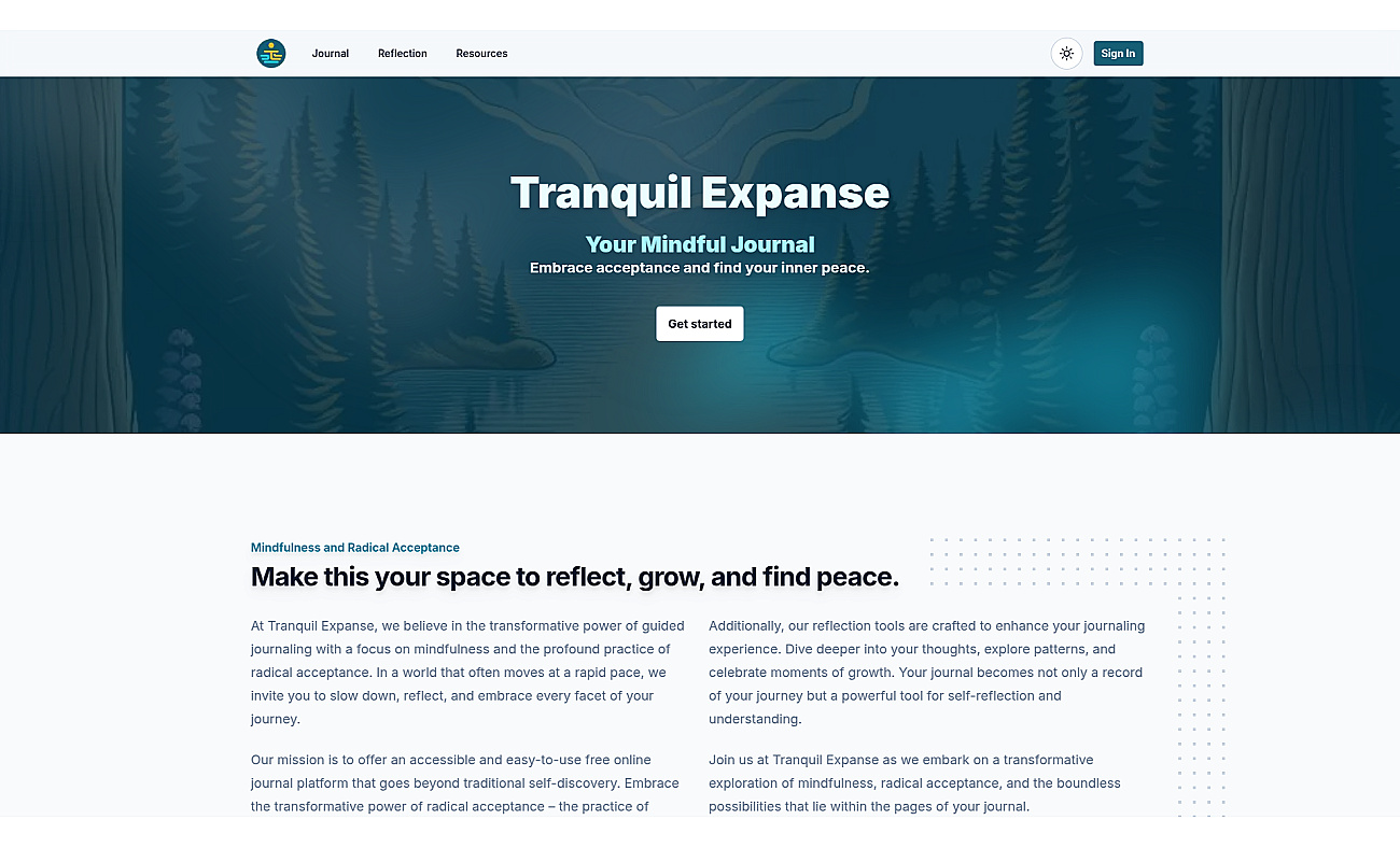 Tranquil Expanse screenshot