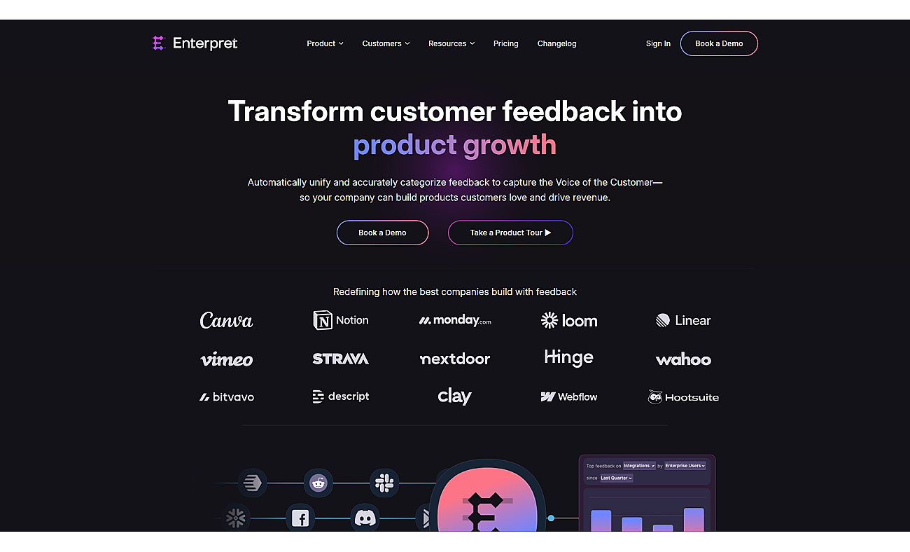 Enterpret screenshot
