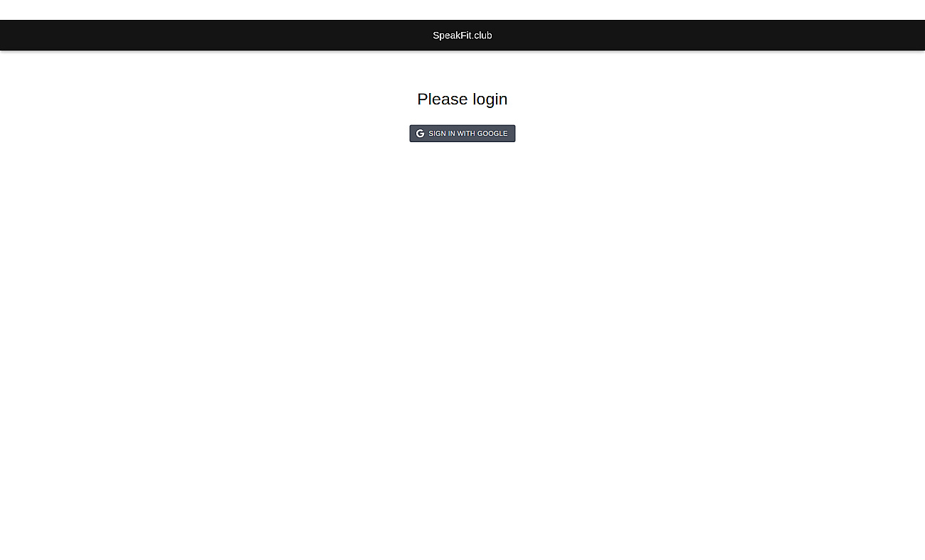 SpeakFit screenshot
