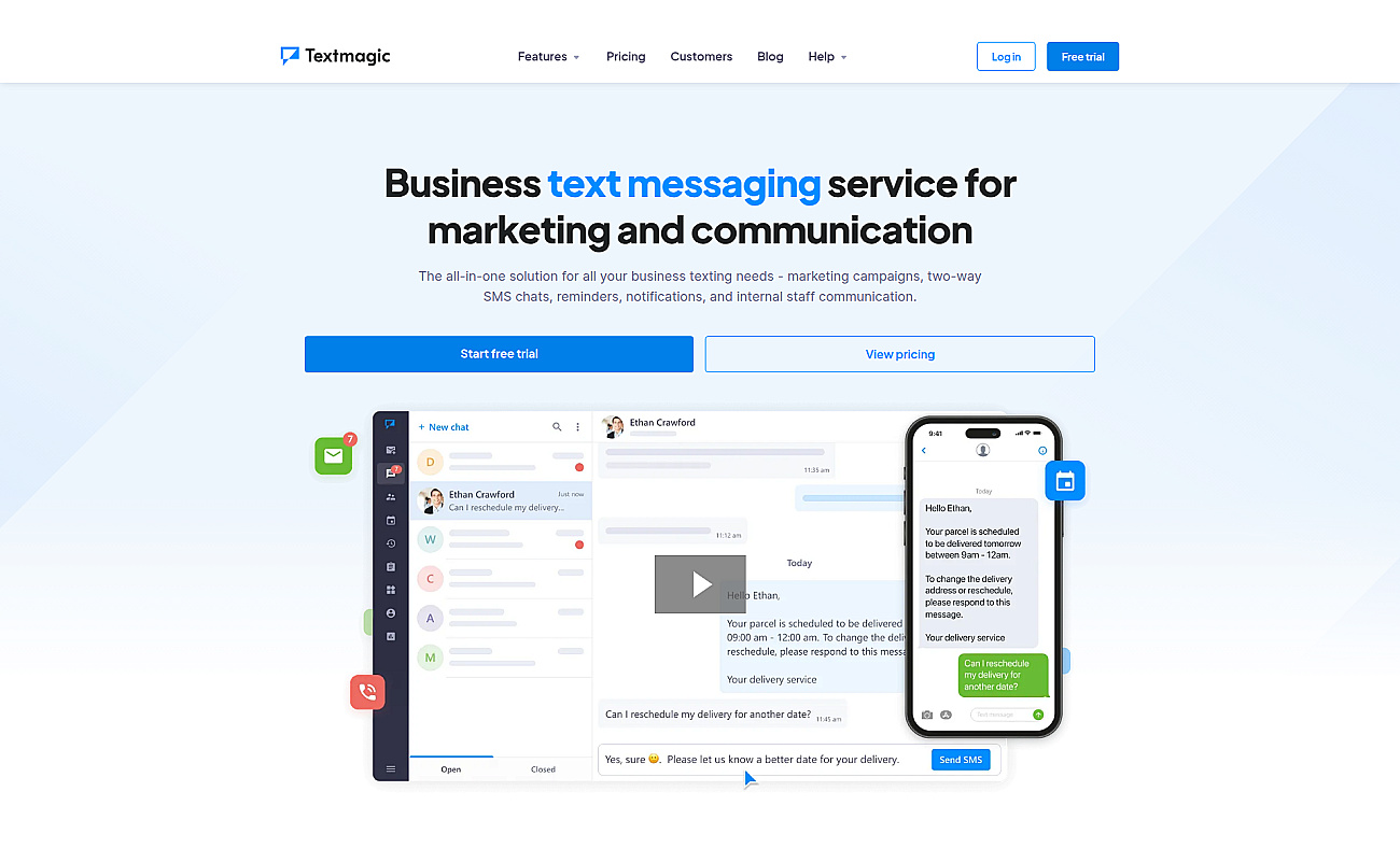 TextMagic screenshot