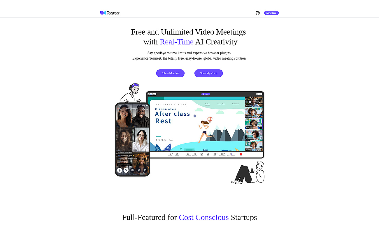 Teameet screenshot