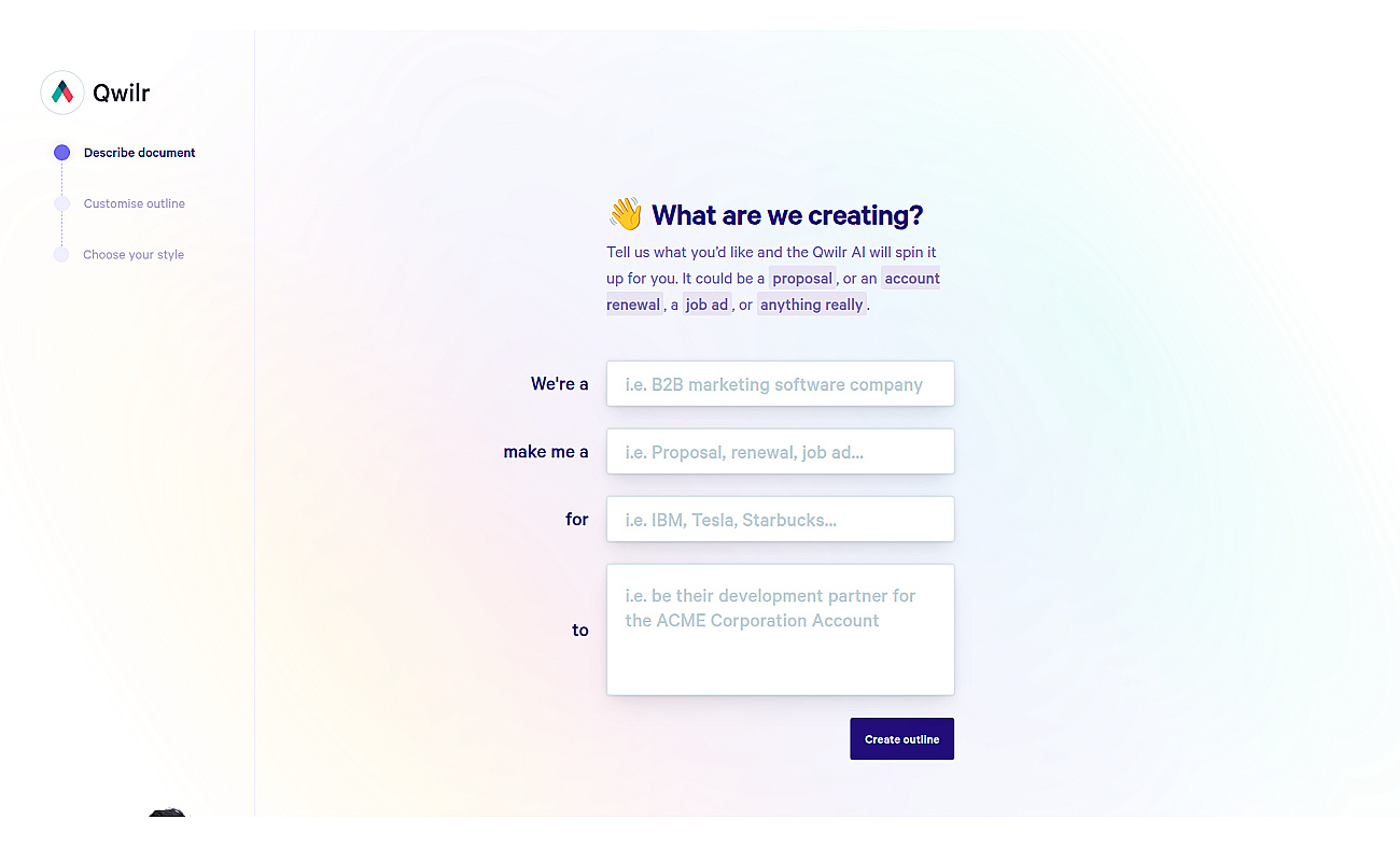 AI Proposal Builder screenshot