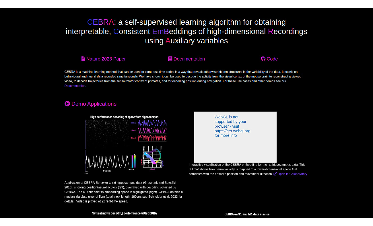 Cebra screenshot