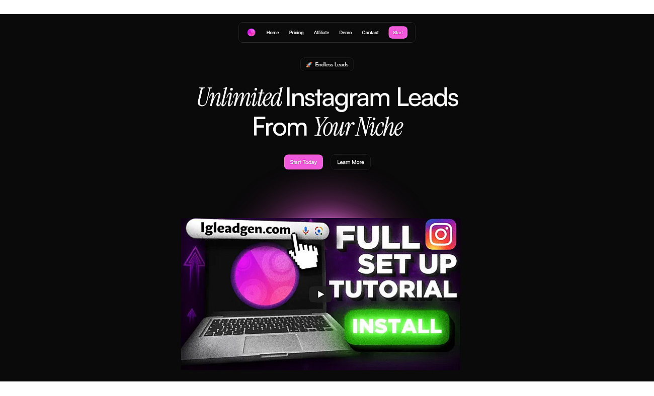 IgLeadGen screenshot