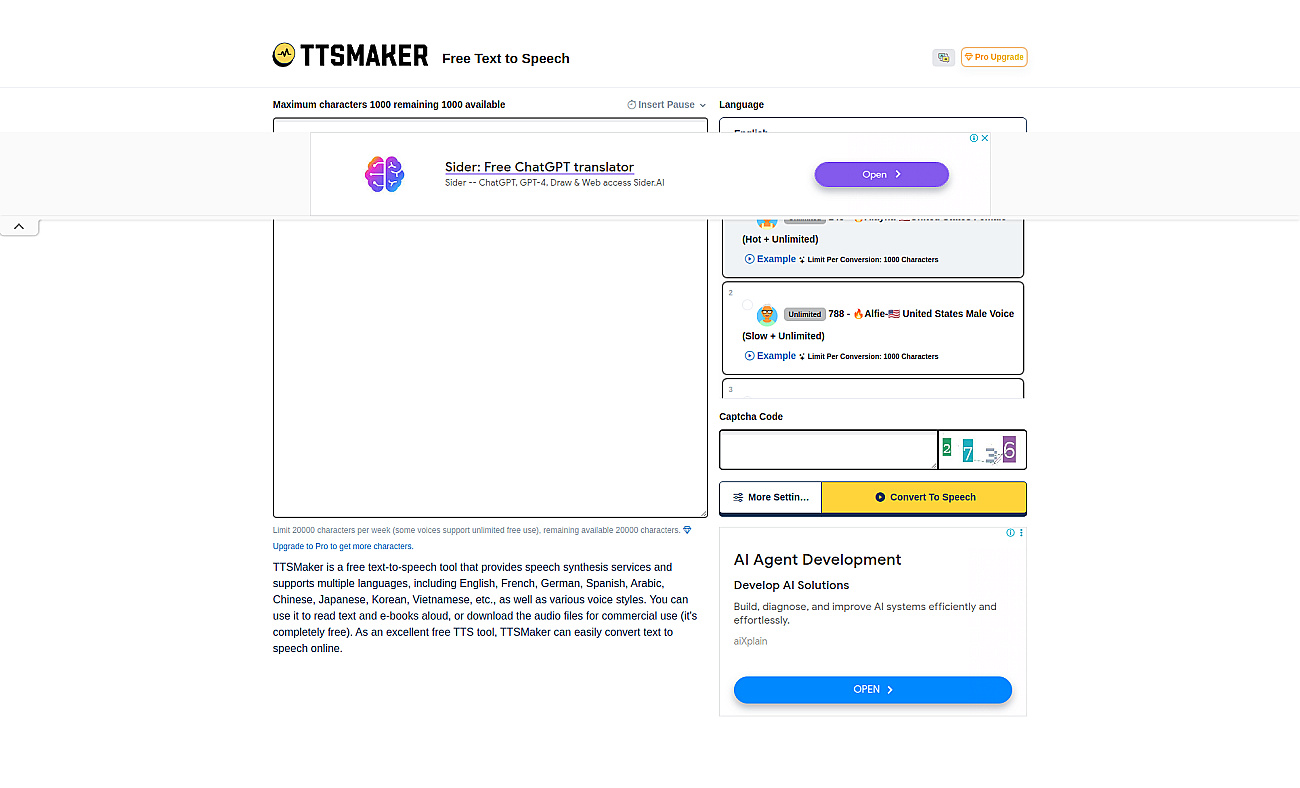 TTSMaker screenshot