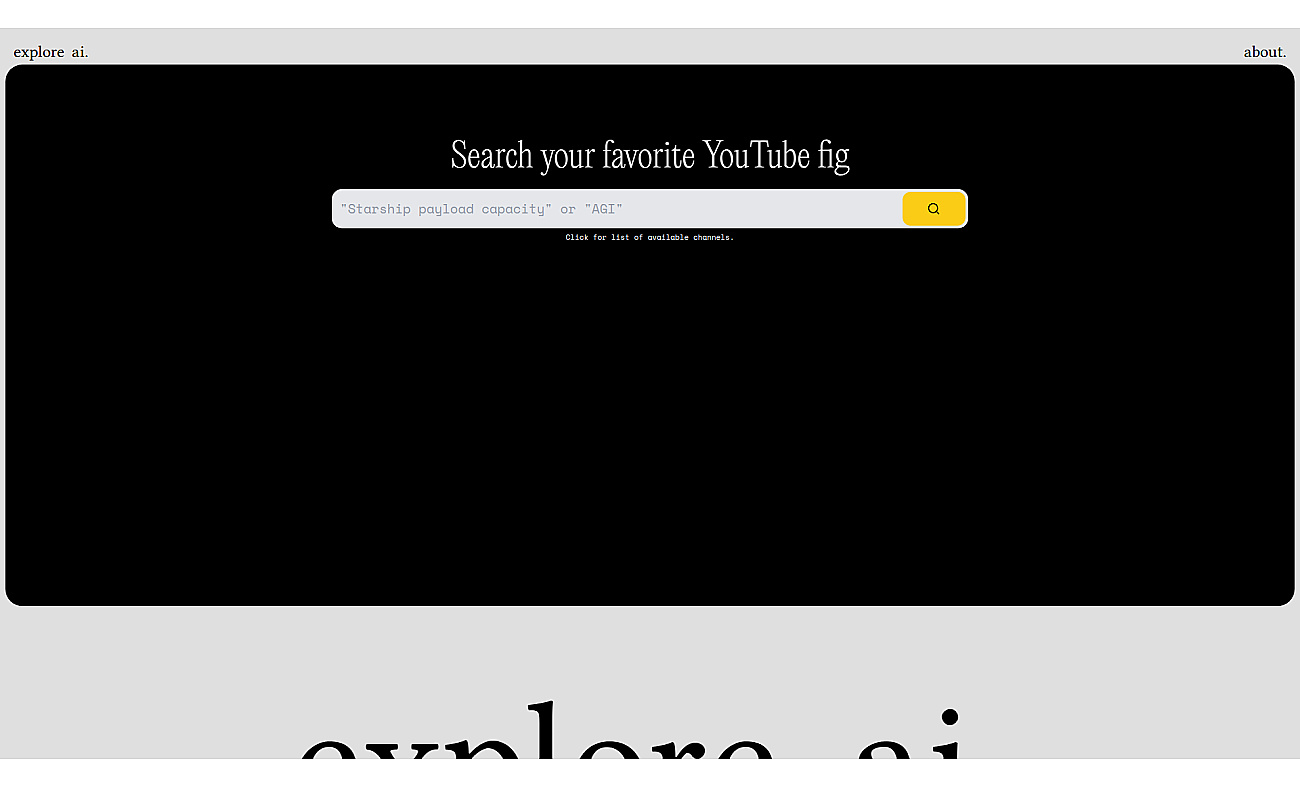 Explore AI screenshot