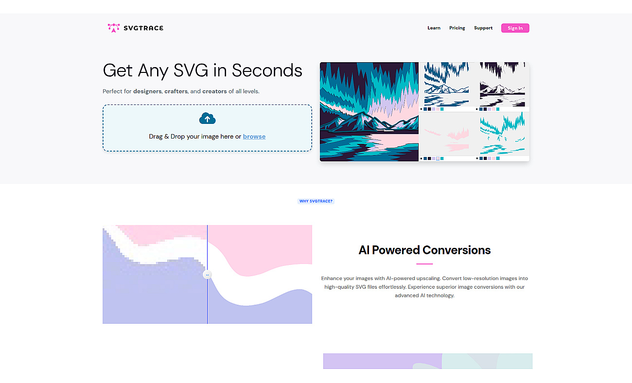 Svgtrace.com screenshot