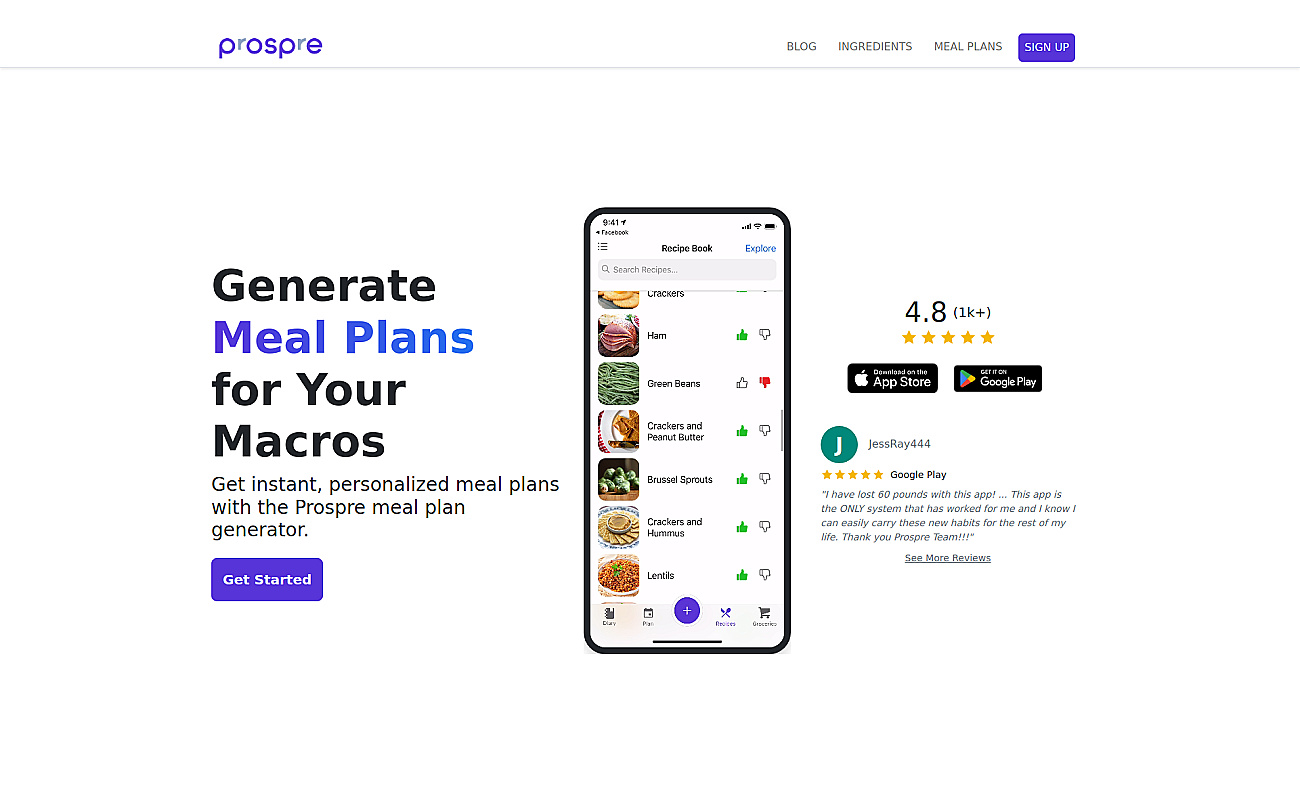 Prospre screenshot