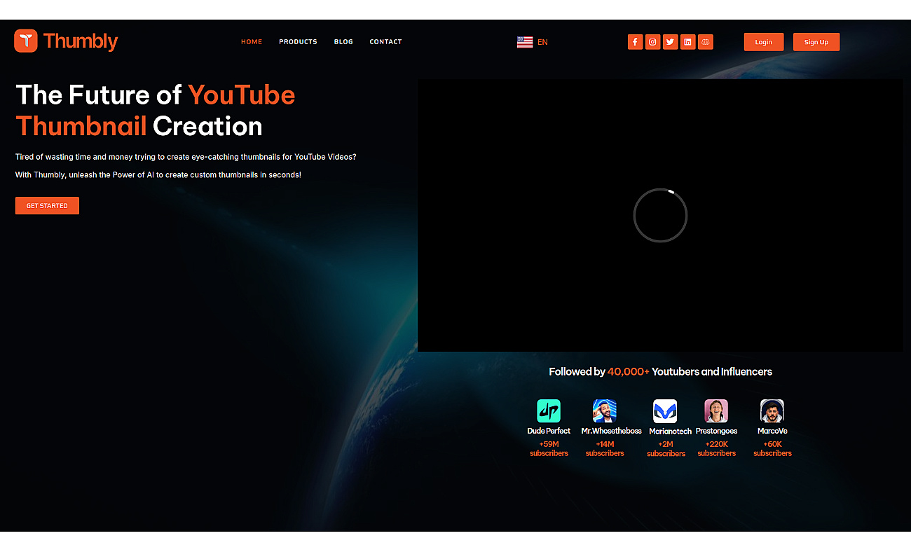 Thumbly screenshot