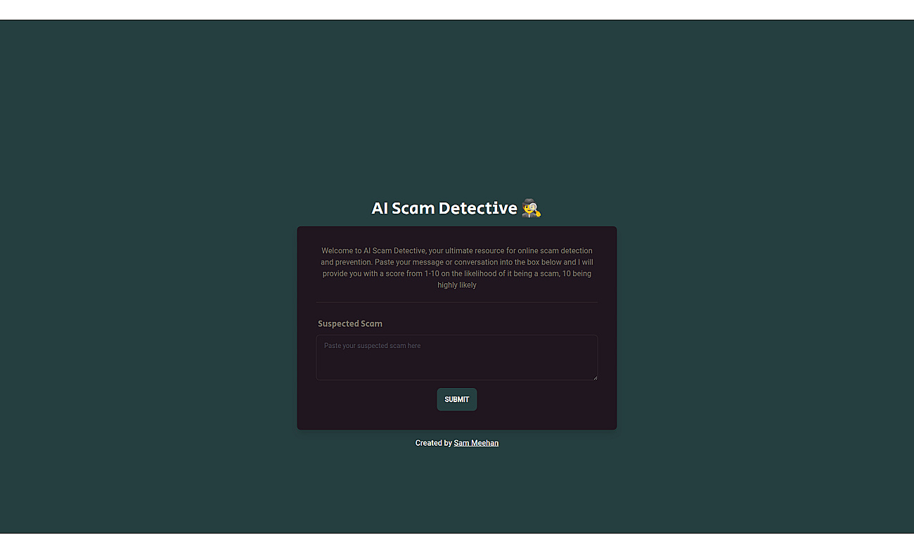 AI Scam Detective screenshot