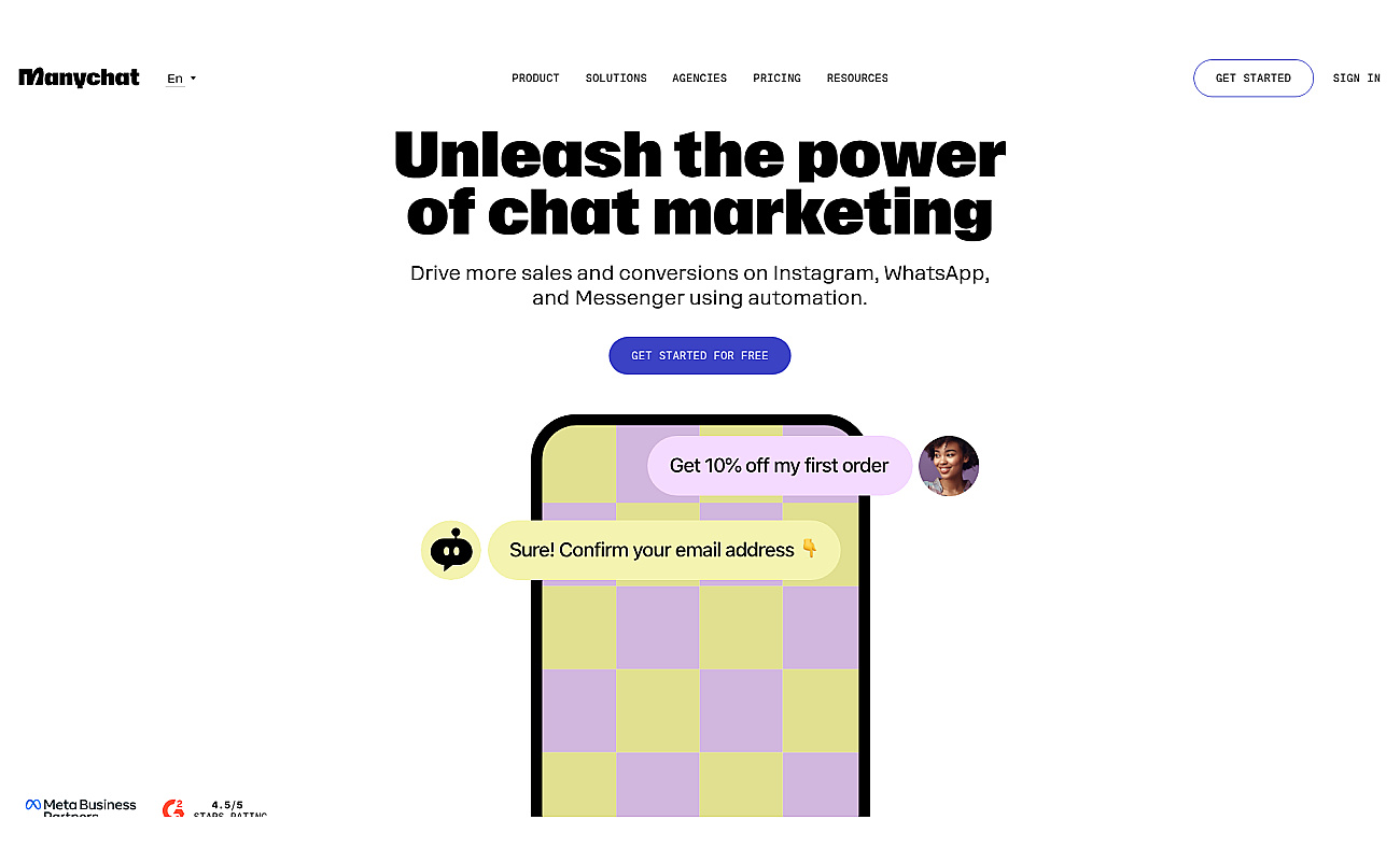 ManyChat screenshot