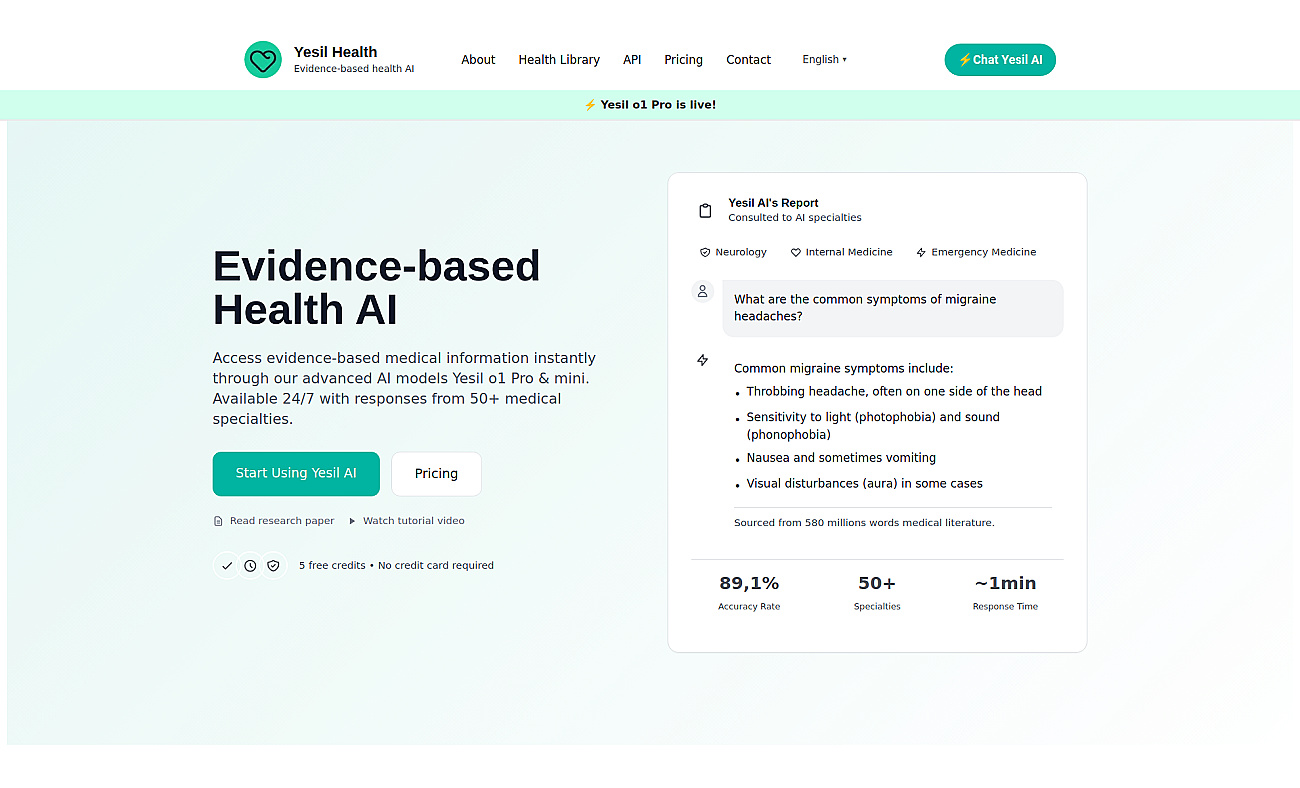 Yesil Health screenshot