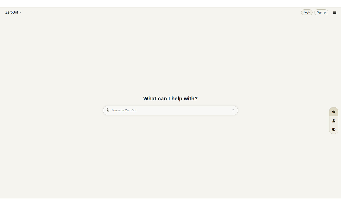 Zerobot screenshot