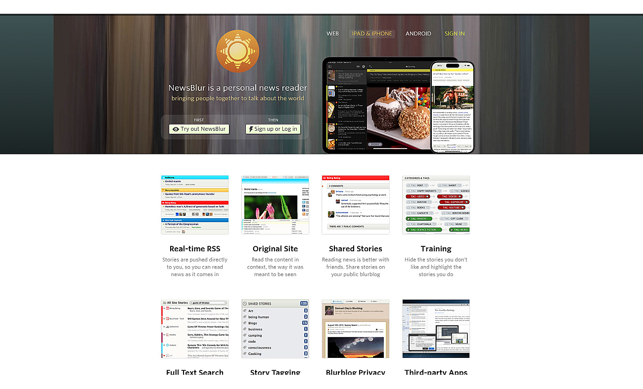 NewsBlur screenshot