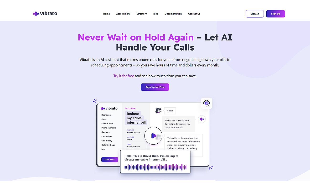 Vibrato screenshot