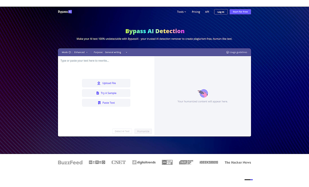 Bypass AI screenshot